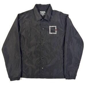 RSQ x Keith Haring Men's Small Black Windbreaker Jacket Artist Graphic Button Up